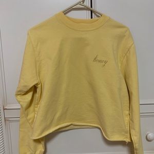 Yellow honey crew neck